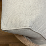 N3 Oak Three Seater Sofa Bone Canvas - Image 2