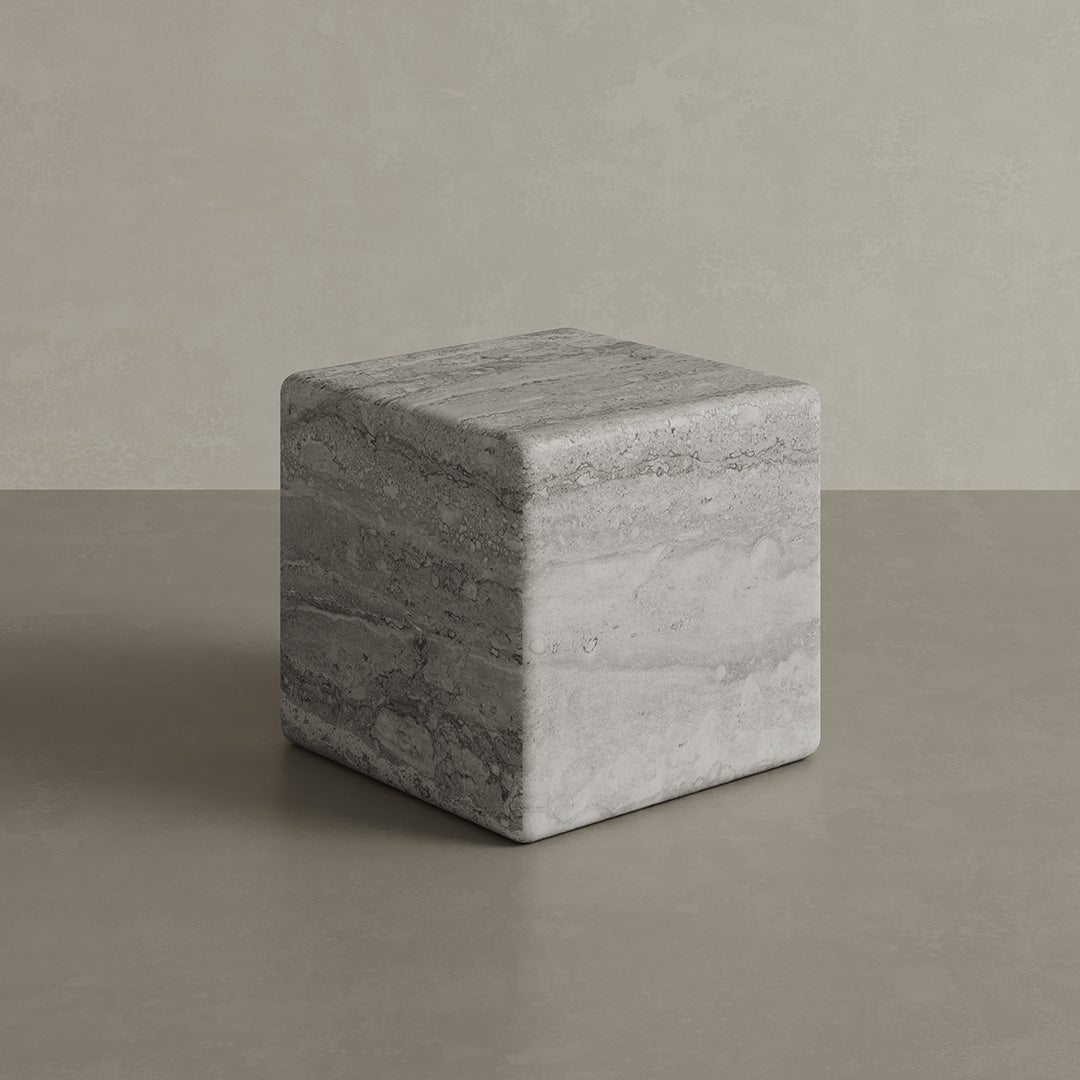 Cerazo-Grey-Travertine-28cm-Coffee-Table-img2 Cerazo Travertine Coffee Table, Grey - Image 1