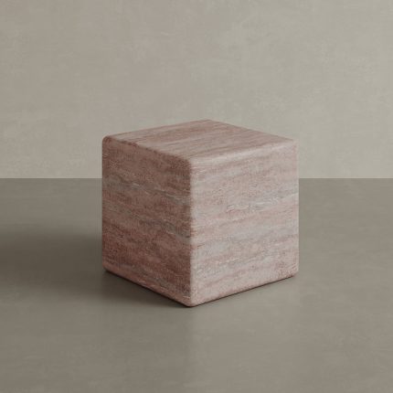 Cerazo Travertine Coffee Table, Red
