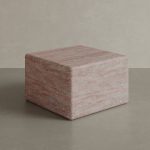 Cerazo Travertine Coffee Table, Red - Image 2