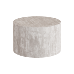 Porto Travertine Coffee Table, White - Image 3